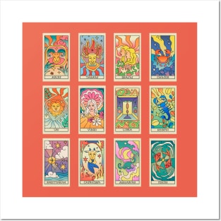 Horoscope cards Posters and Art